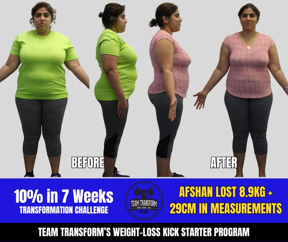 Afshan - Lost 8.9kg + 29cm