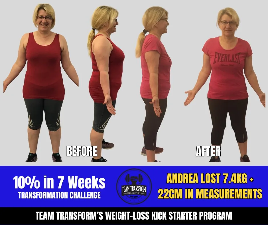 Andrea Lost 7.4kg + 22cm