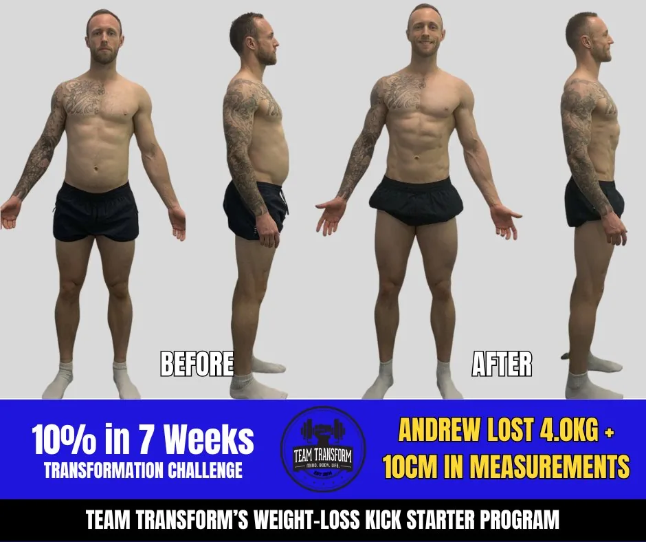 Andrew Lost 4.0kg + 10cm