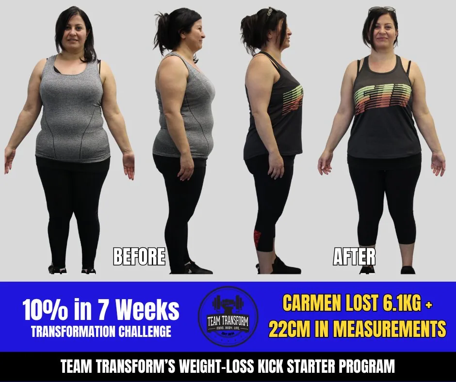 Carmen Lost 6.1kg + 22cm