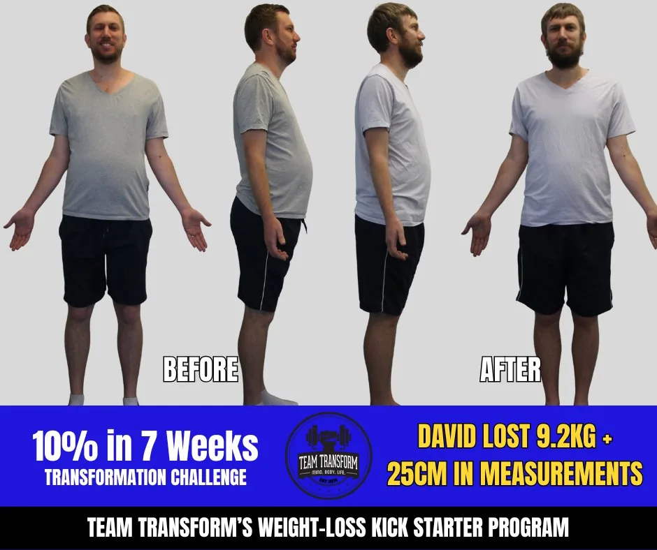 David Lost 9.2kg + 25cm
