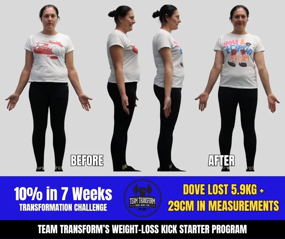 Dove Lost 5.9kg + 29cm