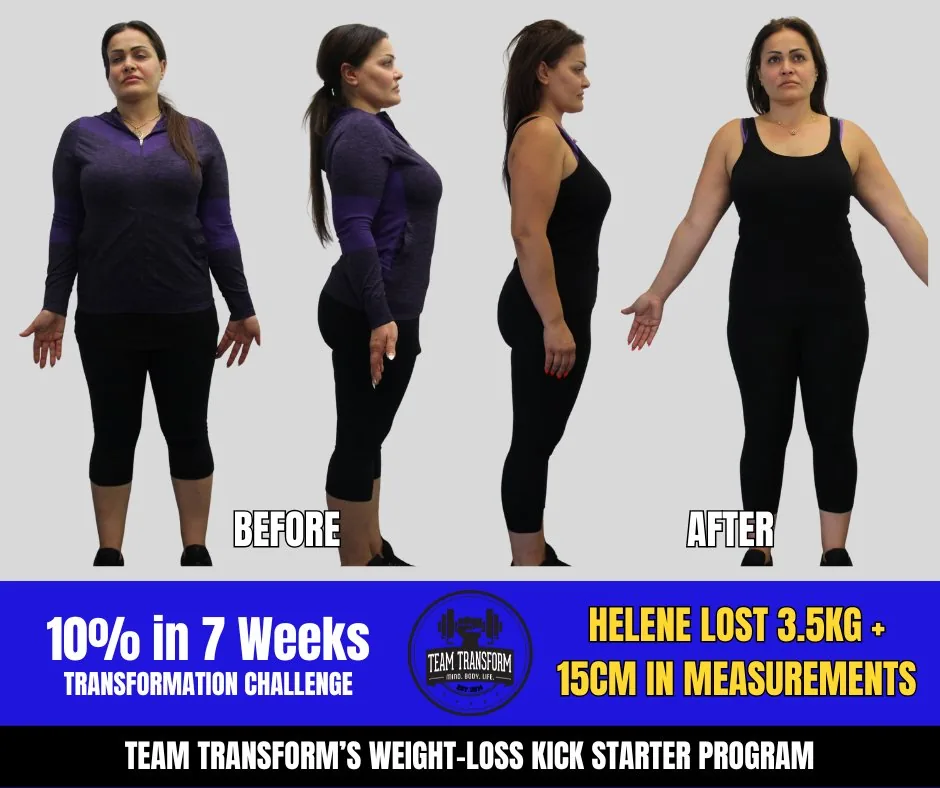 Helene Lost 3.5kg + 15cm