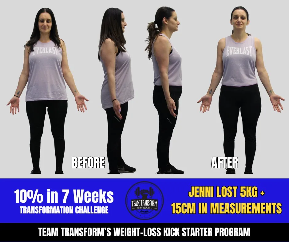 Jenni Lost 5kg + 15cm