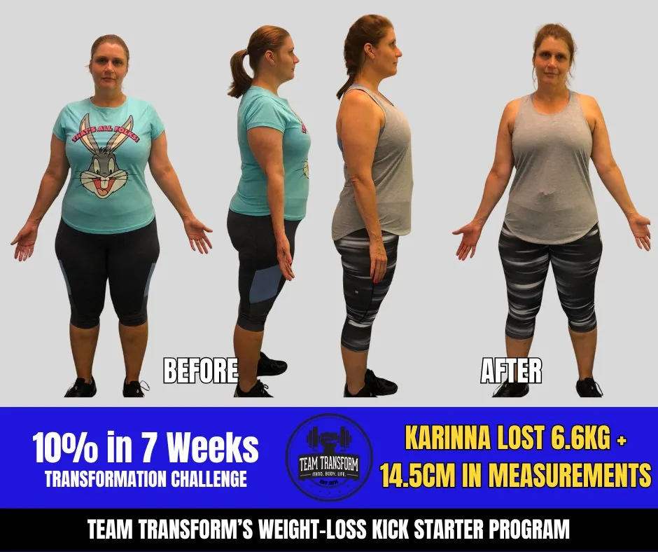 Karinna Lost 6.6kg + 14.5cm