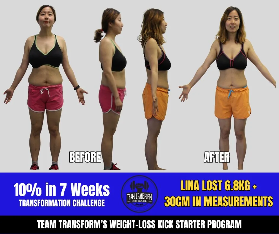 Lina Lost 6.8kg + 30cm