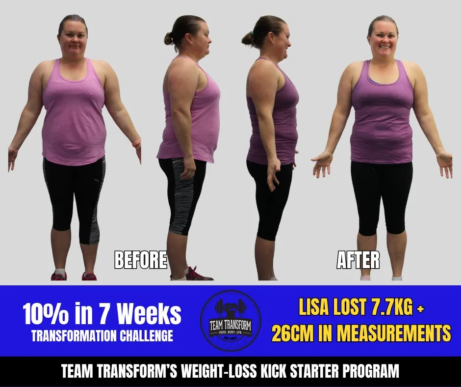 Lisa Lost 7.7kg + 26cm
