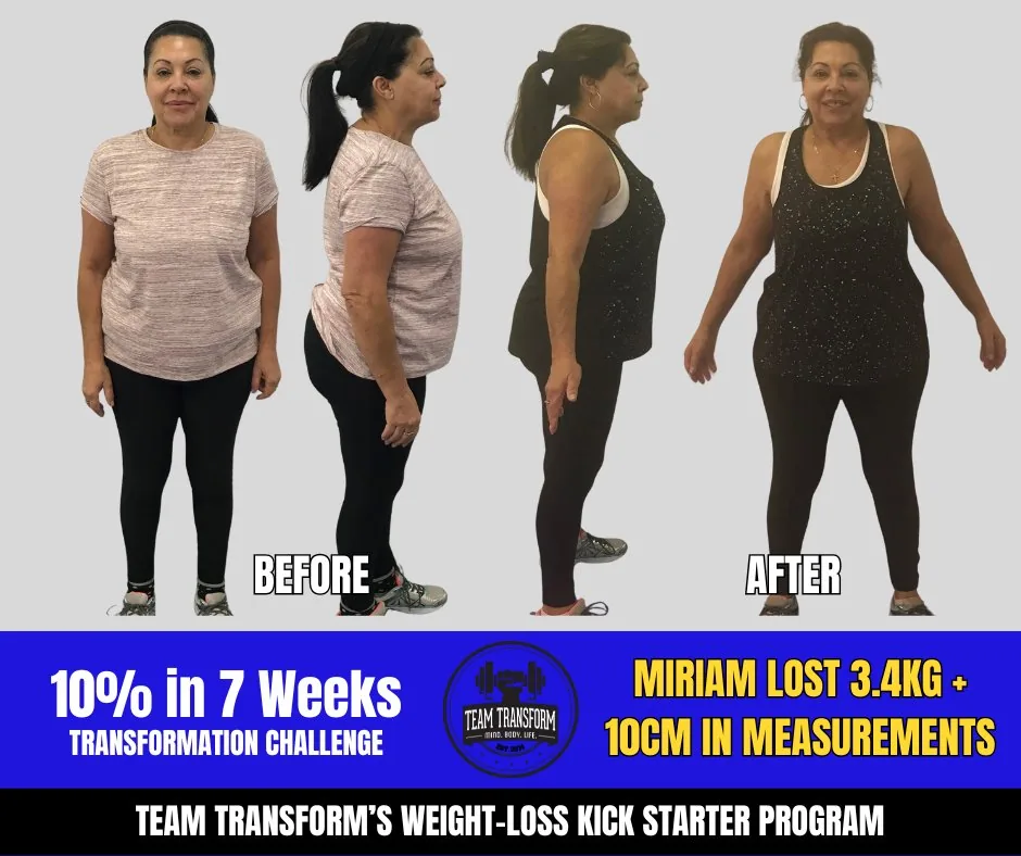 Miriam Lost 3.4kg + 10cm
