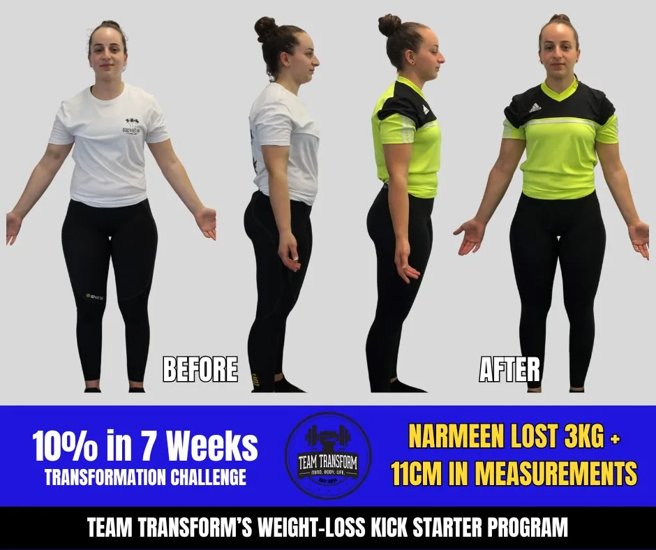 Narmeen Lost 3kg + 11cm