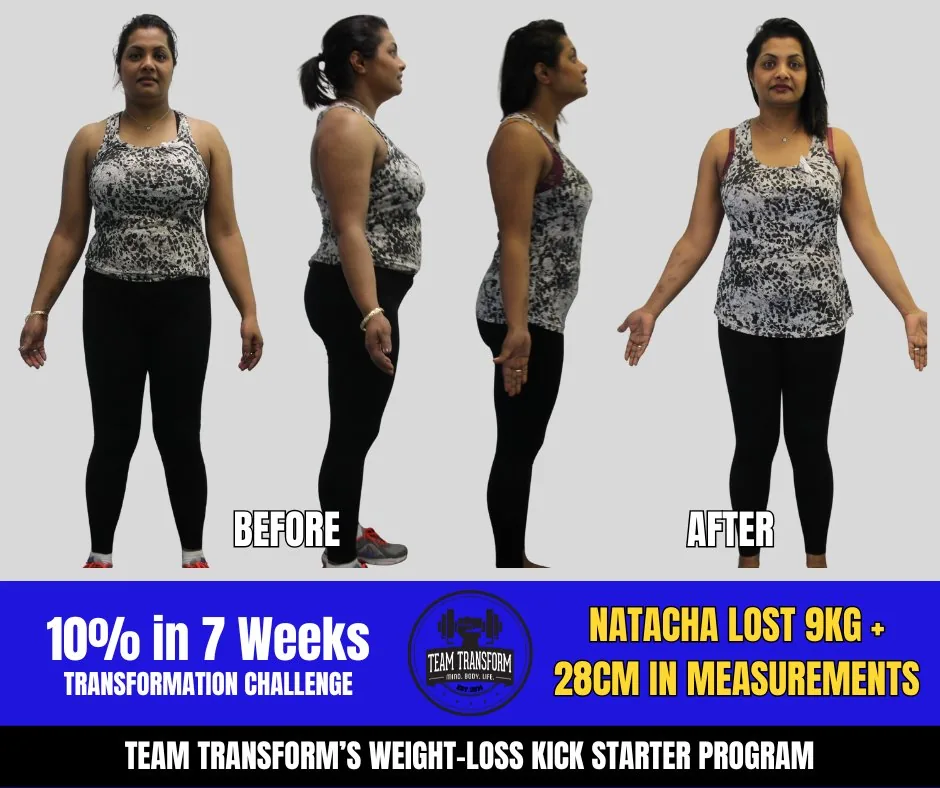 Natacha Lost 9kg + 28cm