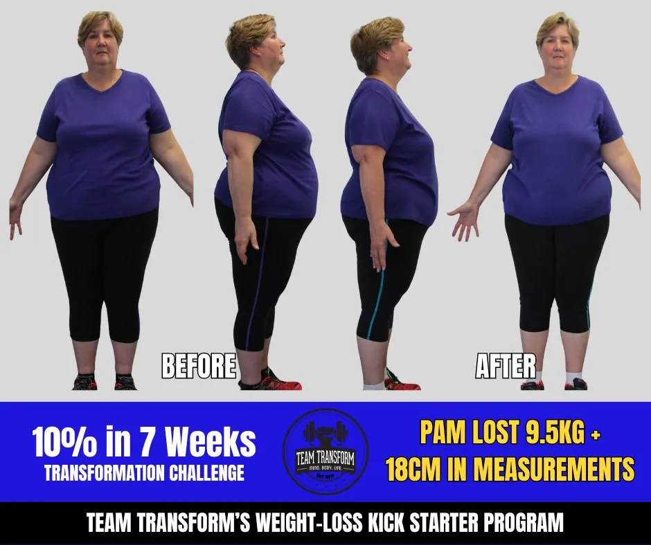 Pam Lost 9.5kg + 18cm