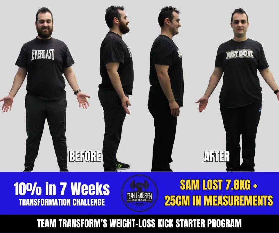 Sam Lost 7.8kg + 25cm