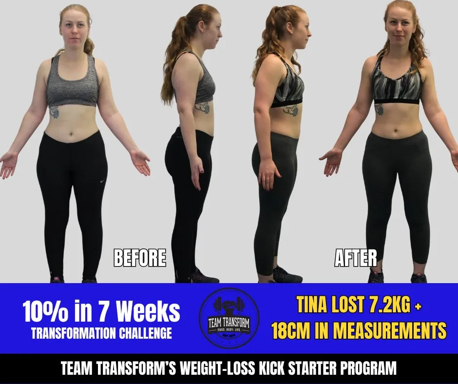 Tina Lost 7.2kg + 18cm