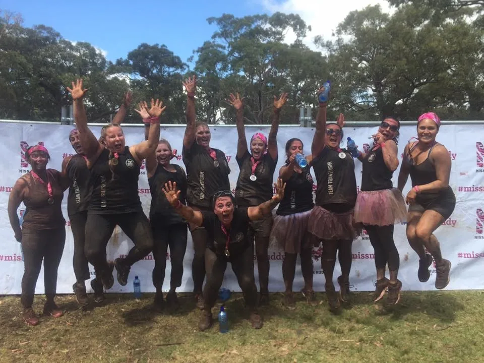 Team Transform members at Mud Run event