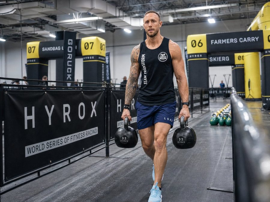 Andrew Potter Farmers Carry HYROX Race