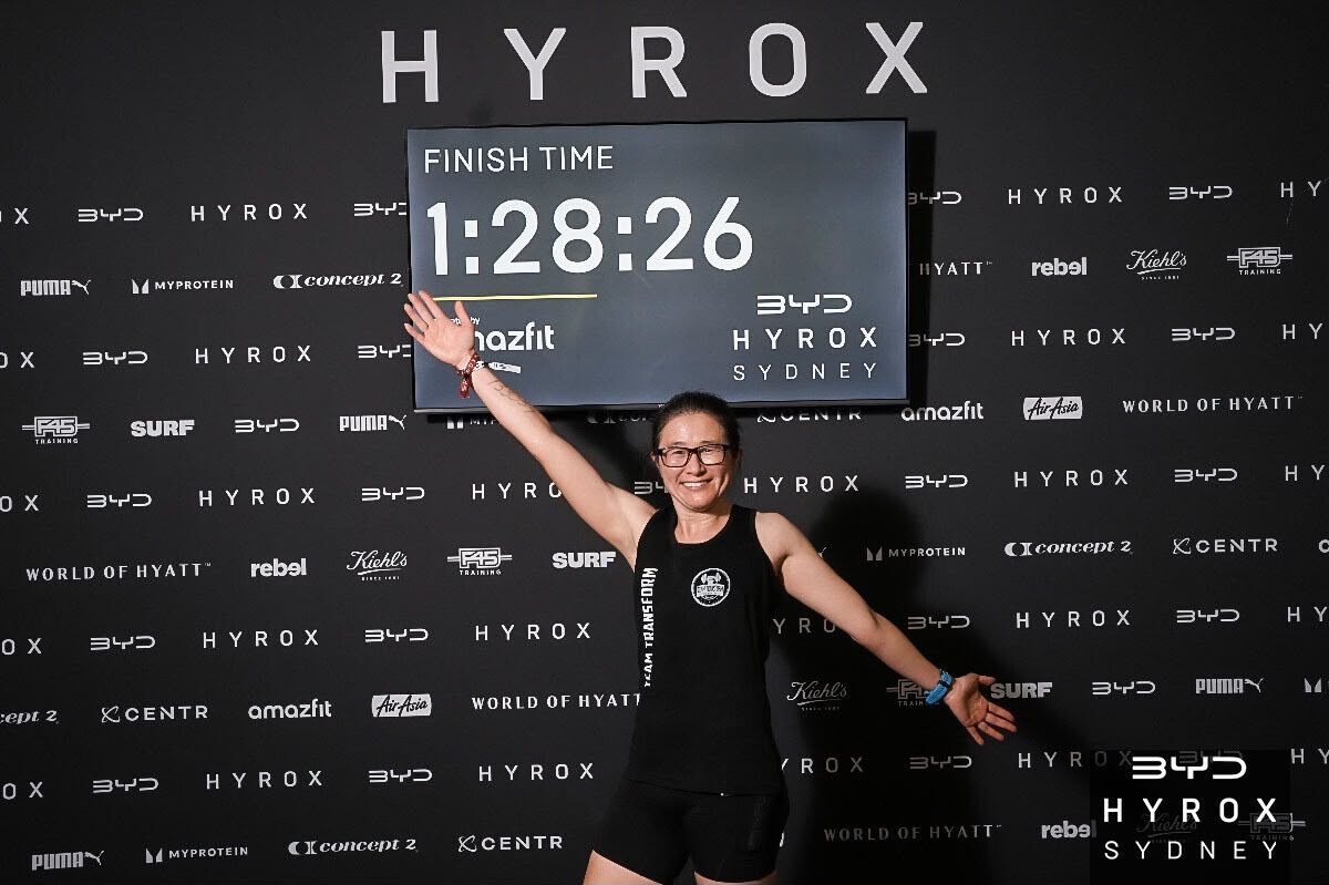 Aly Trinh finish time 1:28:26 HYROX Sydney 2026
