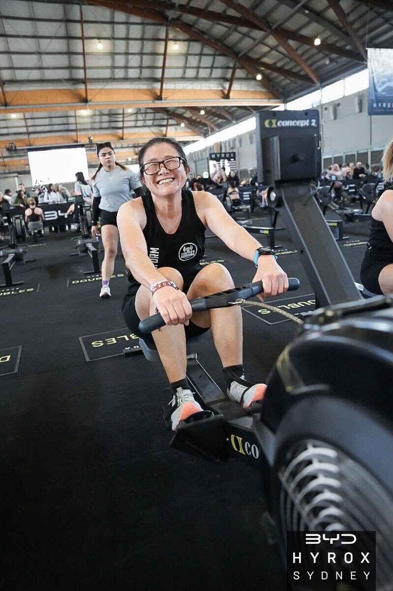 Aly Trinh rowing HYROX Sydney 2026