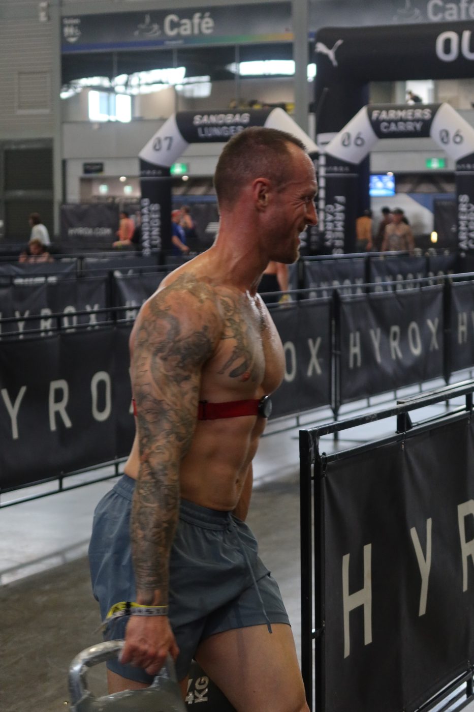 Andrew Potter farmers carry HYROX Sydney 2026