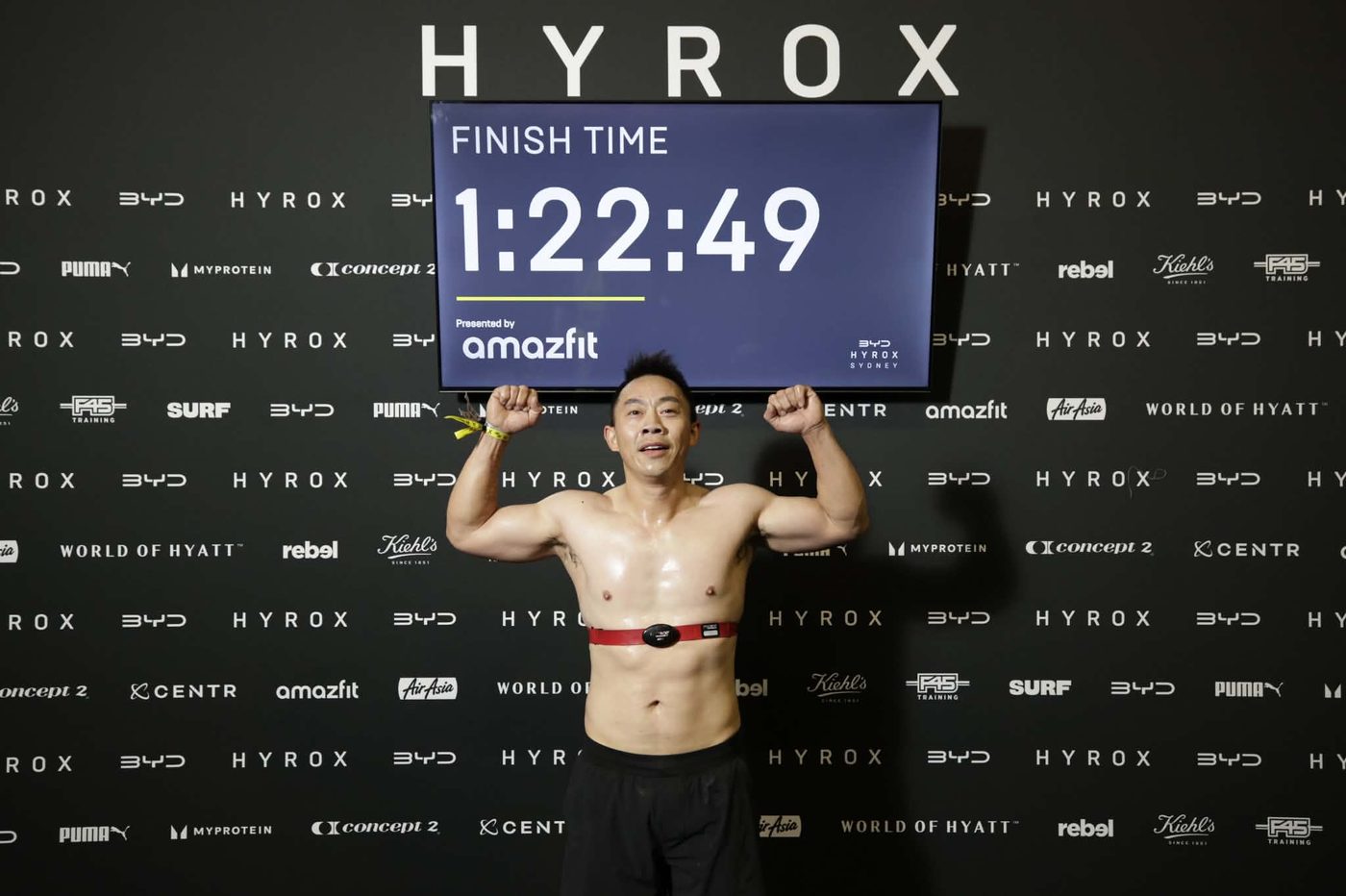 Hai Nguyen finish time 1:22:49 HYROX Sydney 2026
