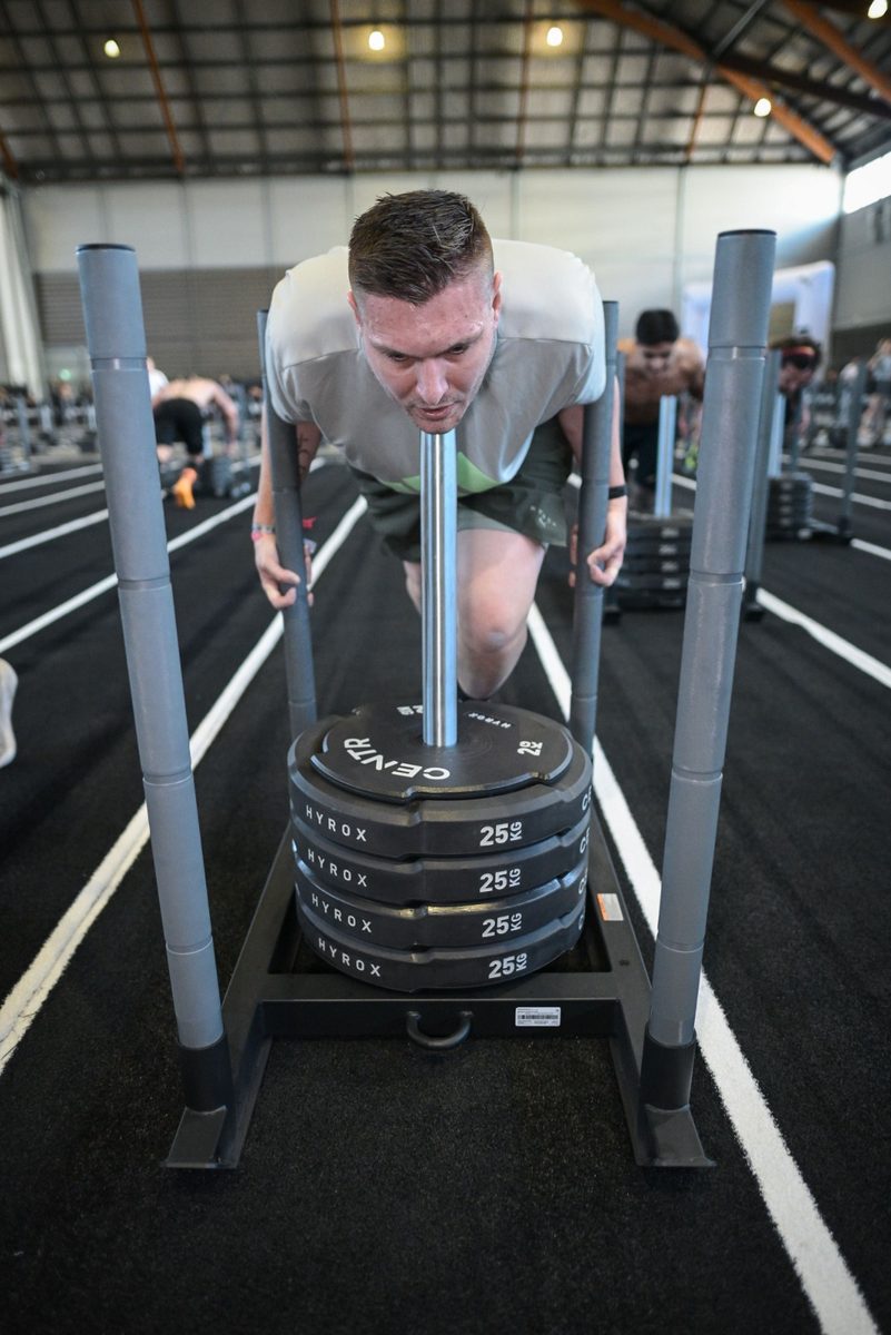 Harrison Turner sled push HYROX Sydney 2026