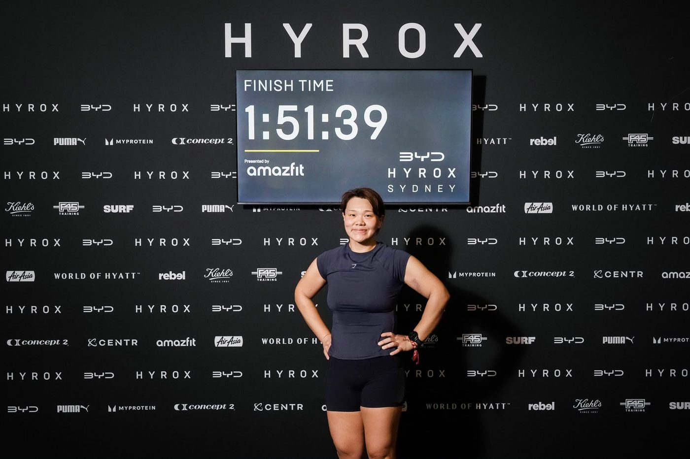 Yenny Lukas finish time 1:51:39 HYROX Sydney 2026