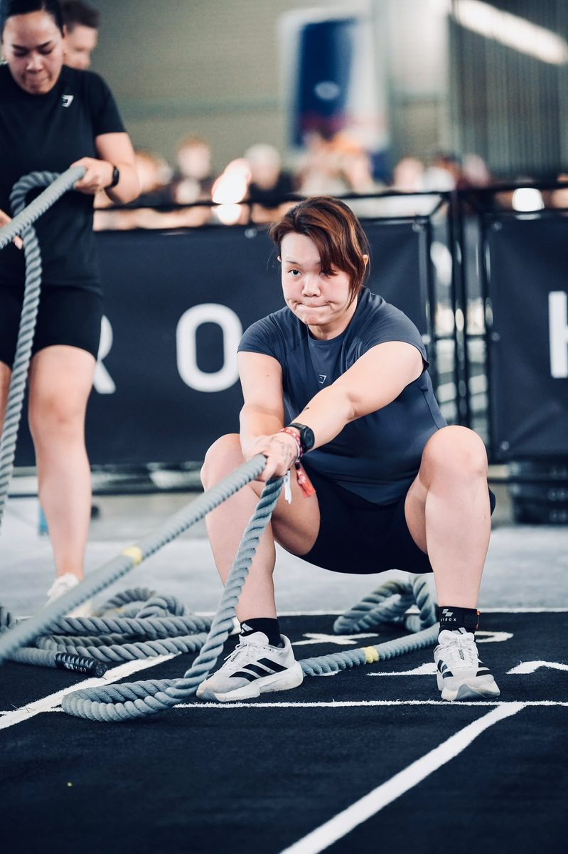 Yenny Lukas sled pull HYROX Sydney 2026