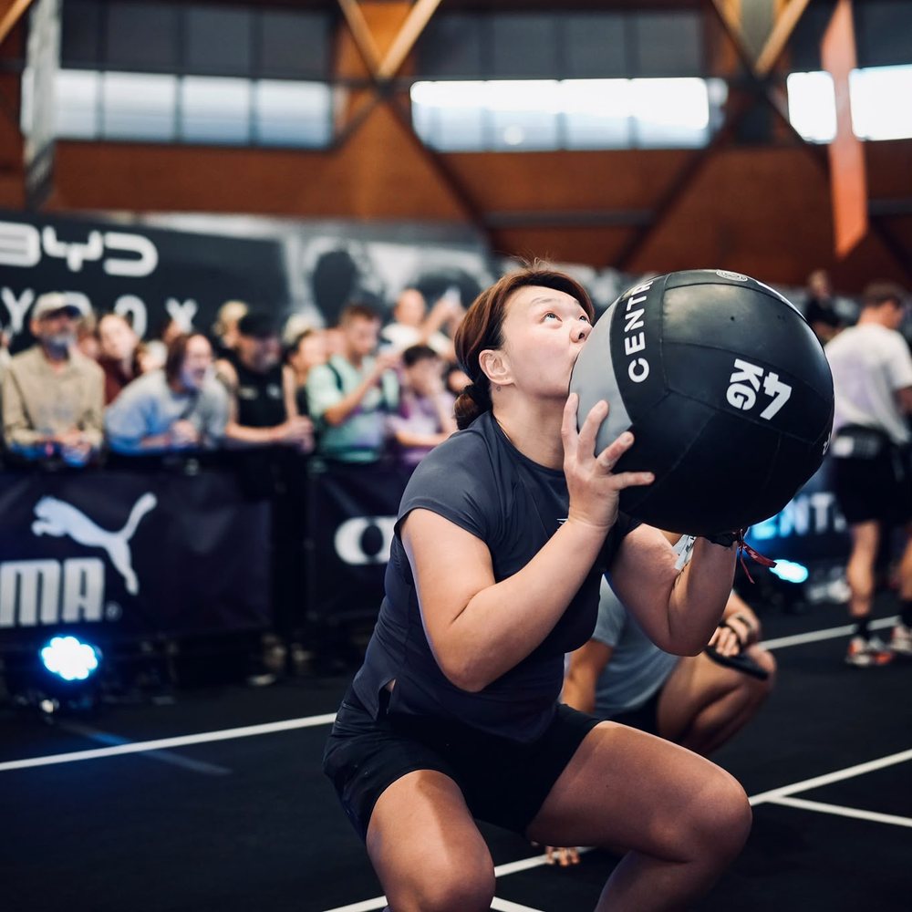 Yenny Lukas wall balls HYROX Sydney 2026